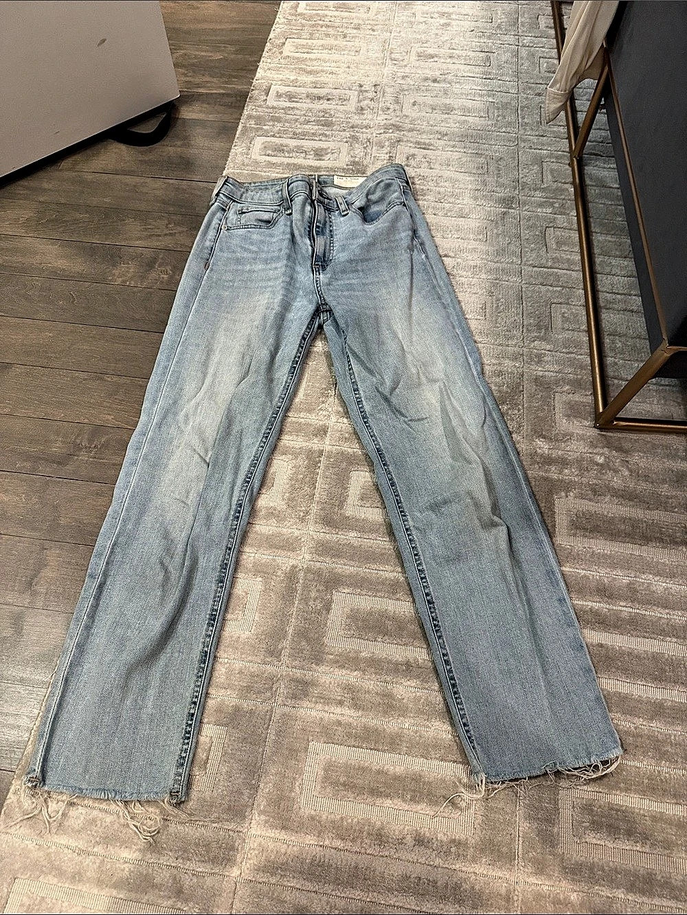 rag & bone Nina High-Rise Ankle Cigarette Boot Cut Jeans in Blue Waist 24